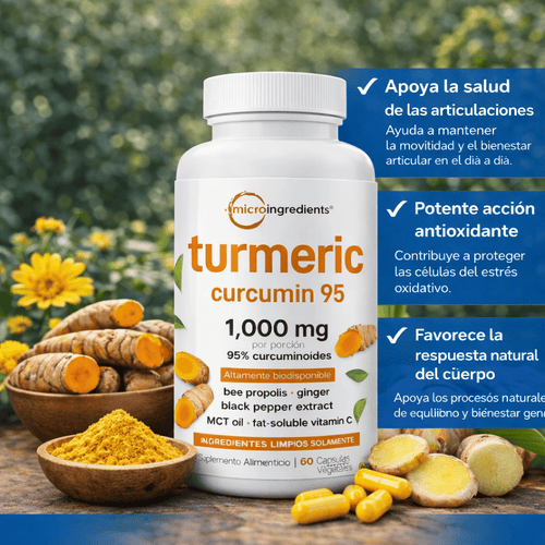 Turmeric® 4 en 1 – Alivio natural para la inflamación y el dolor