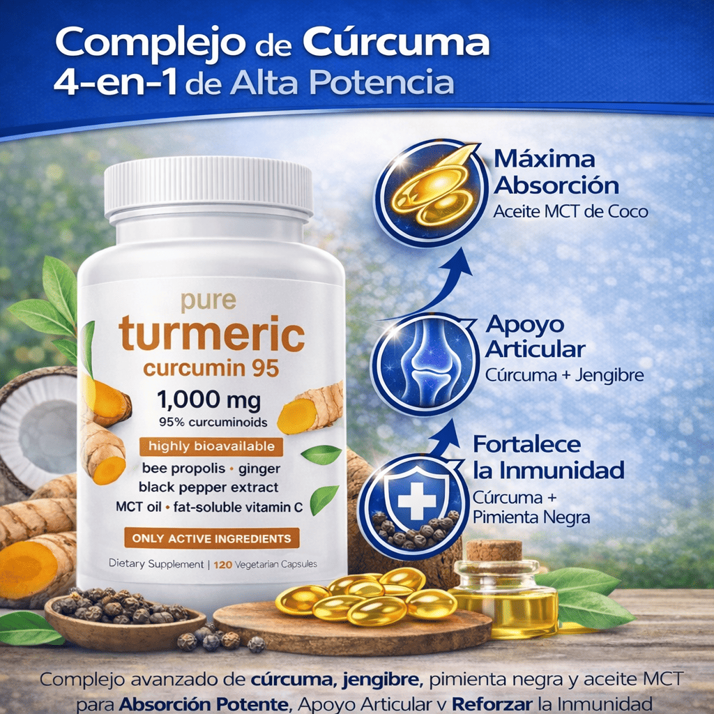 Turmeric® 4 en 1 – Alivio natural para la inflamación y el dolor